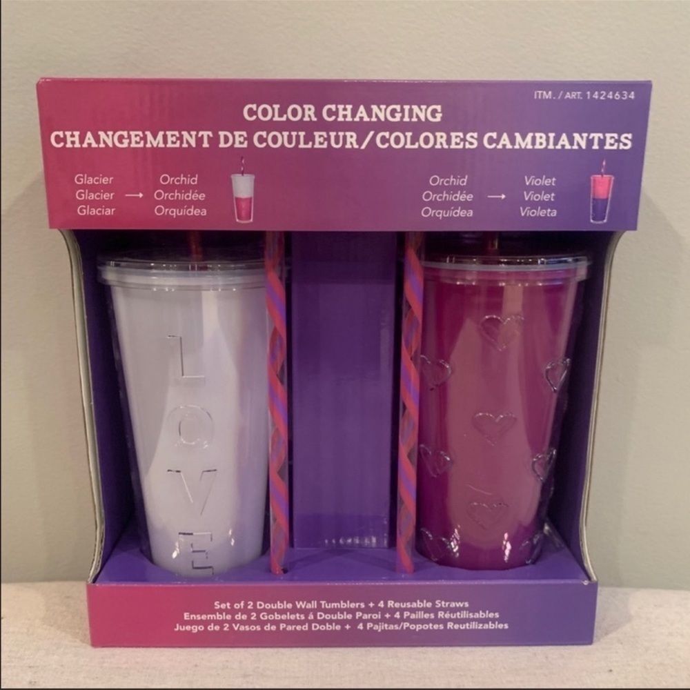 TUMBLERS Color Changing Set Of Two